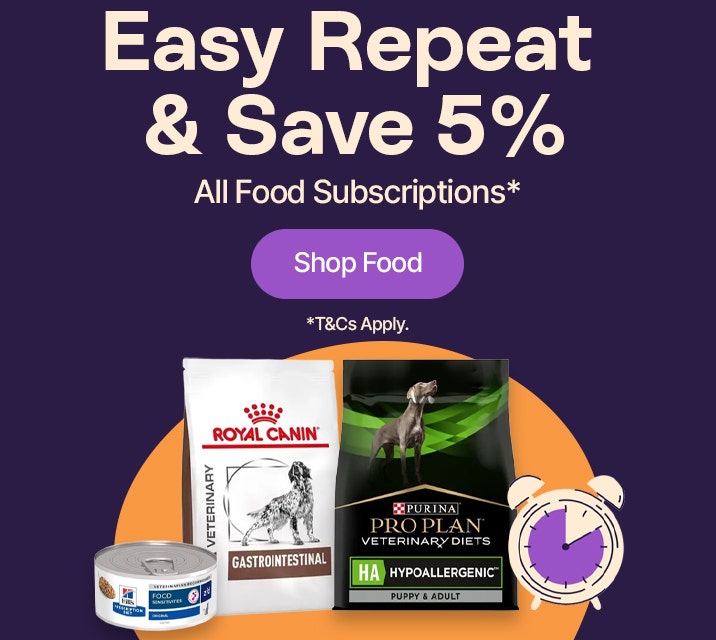 Easy Repeat & Save 5% on food subscriptions
