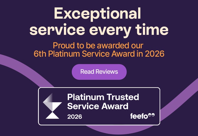 Exceptional service every time - Proud to be awarded our 6th Platinum Service Award in 2026