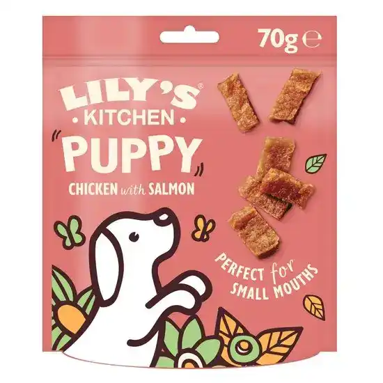Lily's Kitchen Puppy Nibbles Chicken & Salmon Training Treats for Puppies 8 x 70g 17887