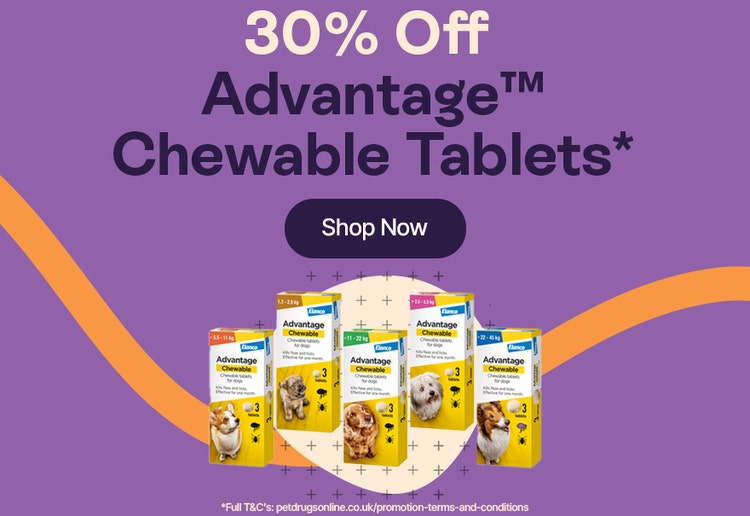 30% Off Advantage Chewable Tablets*