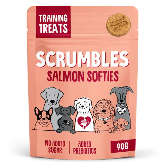 Scrumbles Softies Training Dog Treats with Salmon 2 x 90g 17832